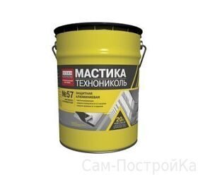 Мастика защитная алюминиевая ТехноНиколь №57 (20кг)